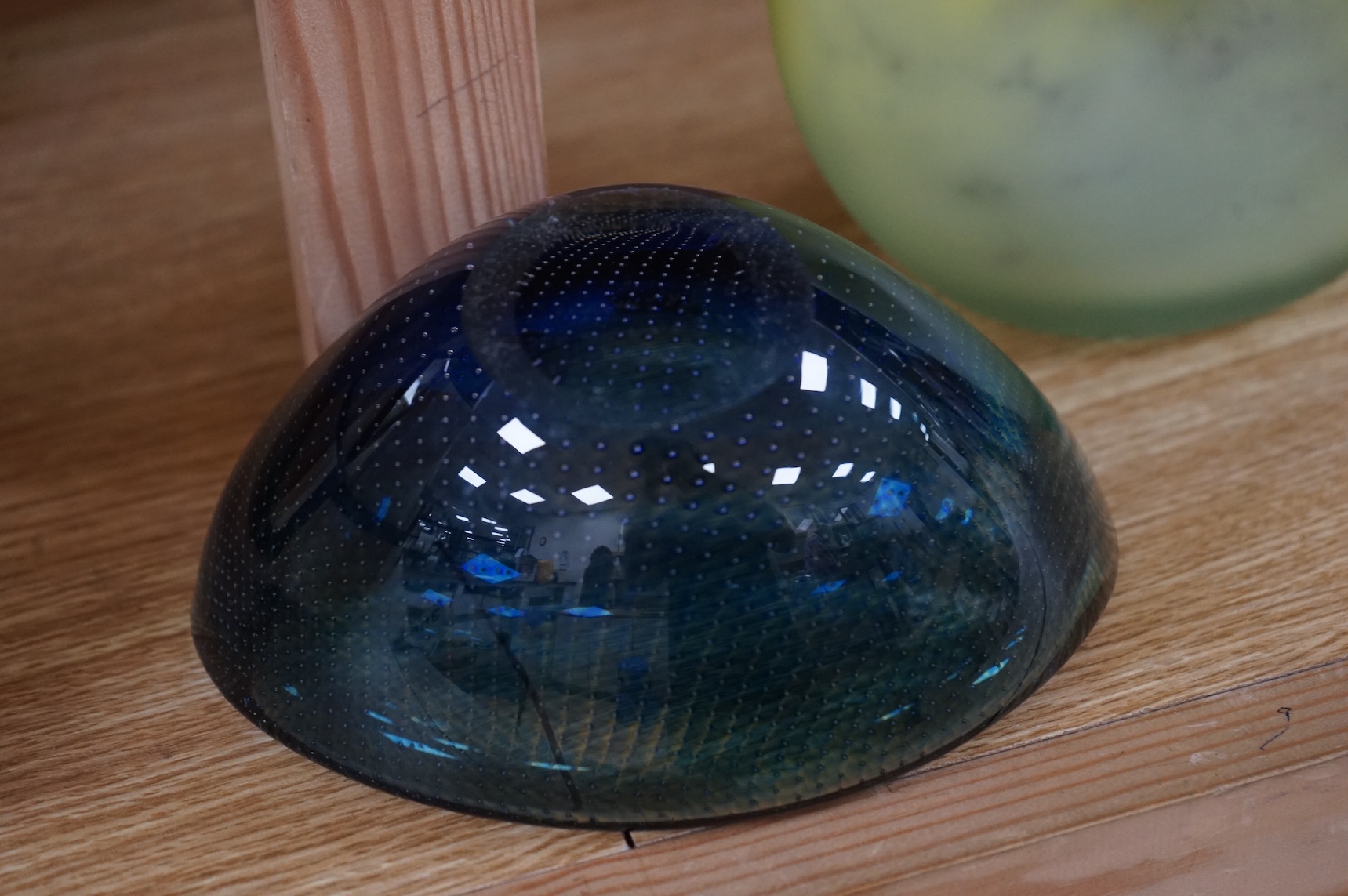 Sven Palmqvist Orrefors kraka bowl and Murano art stem vase, largest 26cm high
